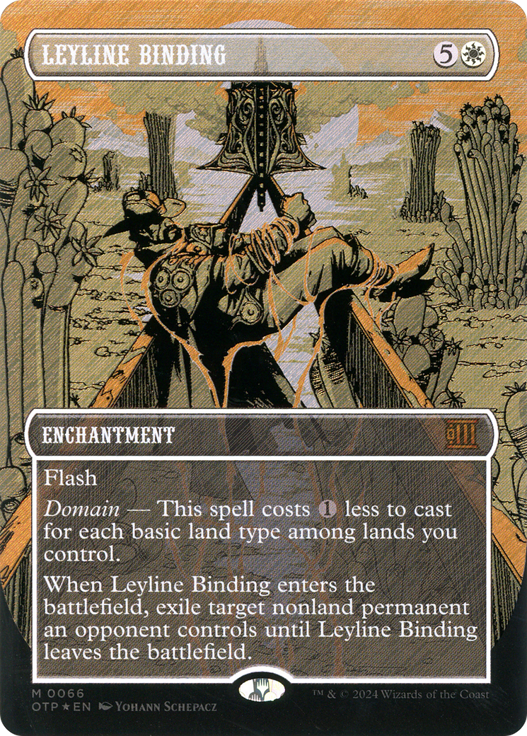 Leyline Binding (OTP-066) - [Breaking News]: (Extended Art) (Borderless) Foil