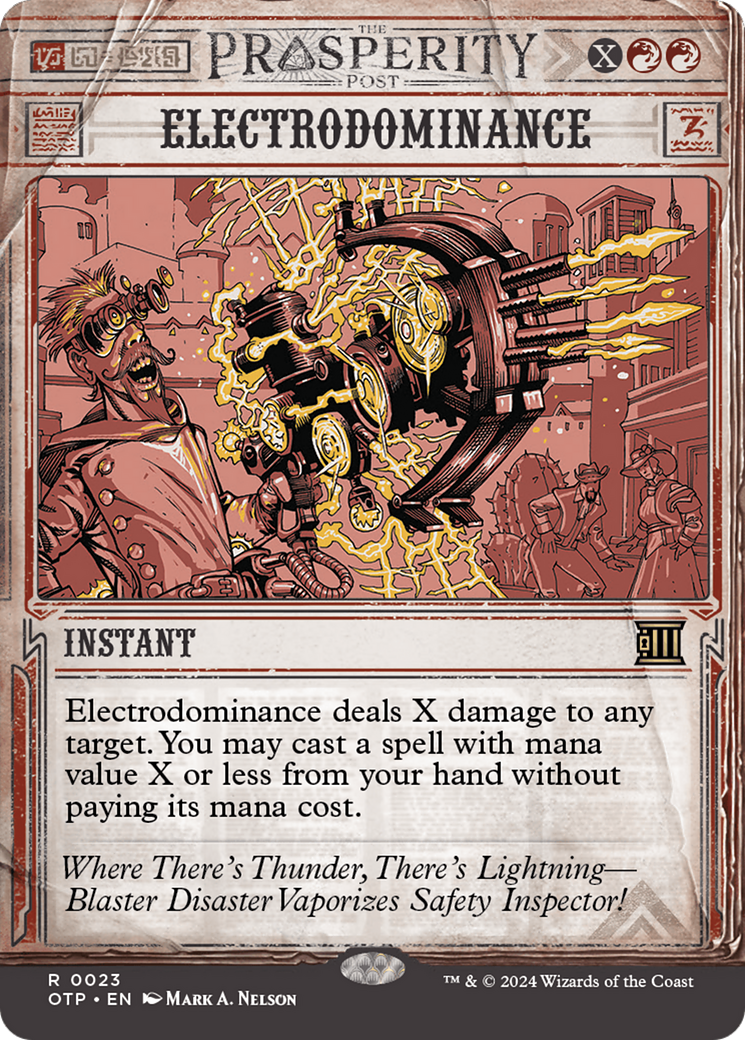 Electrodominance (OTP-023) - [Breaking News]: (Showcase) (Borderless) Foil
