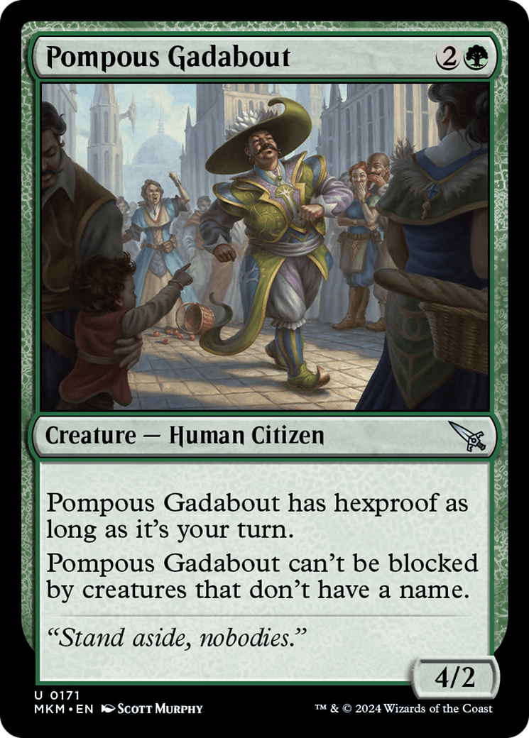 Pompous Gadabout (MKM-171) - [Murders at Karlov Manor] Foil