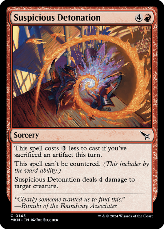 Suspicious Detonation (MKM-145) - [Murders at Karlov Manor]
