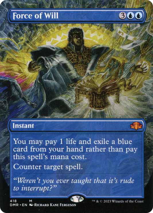 Force of Will (DMR-418) - [Dominaria Remastered] (Borderless)