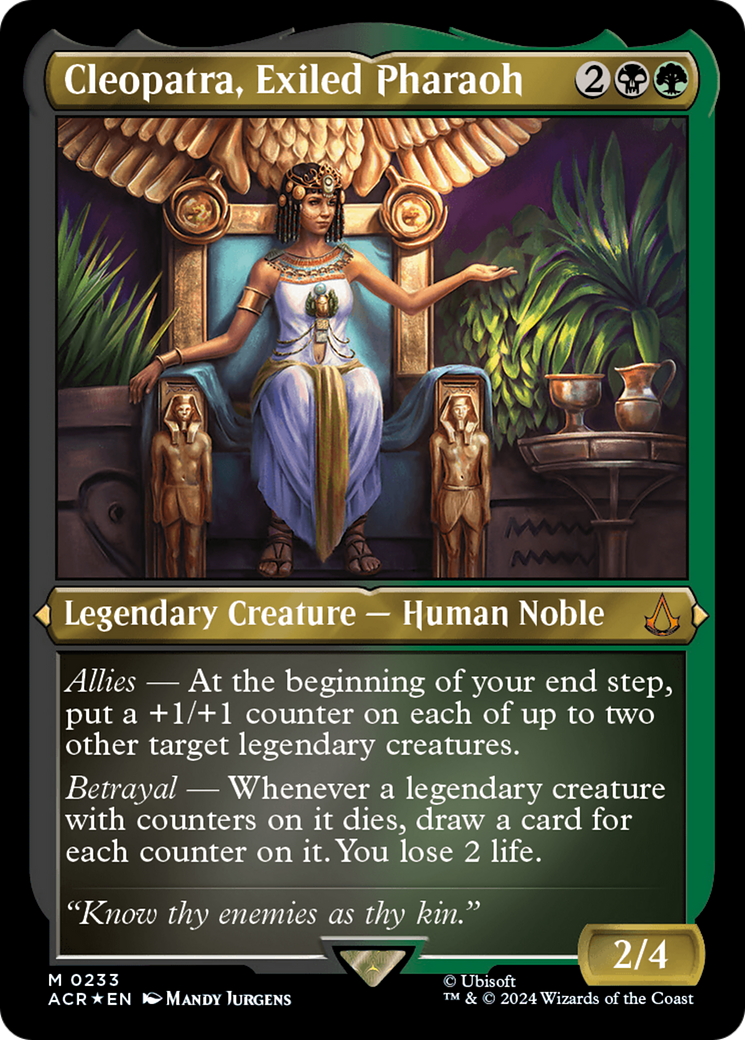 Cleopatra, Exiled Pharaoh (ACR-233) - [Assassin's Creed] Etched Foil