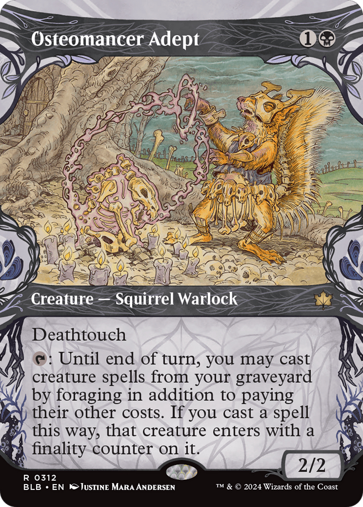 Osteomancer Adept (BLB-312) - [Bloomburrow]: (Showcase) Foil