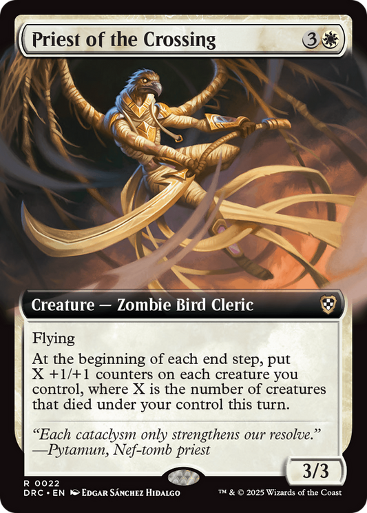 Priest of the Crossing (DRC-022) - [Commander: Aetherdrift]: (Extended Art)