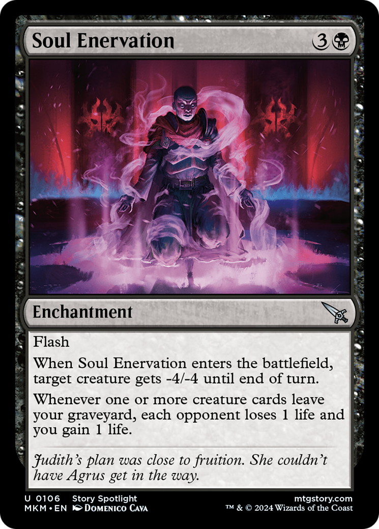 Soul Enervation (MKM-106) - [Murders at Karlov Manor] Foil