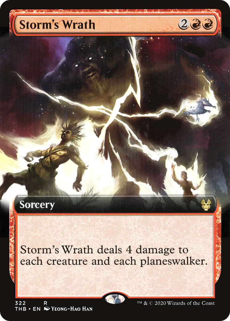 Storm's Wrath (THB-322) - [Theros Beyond Death]: (Extended Art)