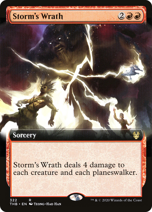 Storm's Wrath (THB-322) - [Theros Beyond Death]: (Extended Art) Foil