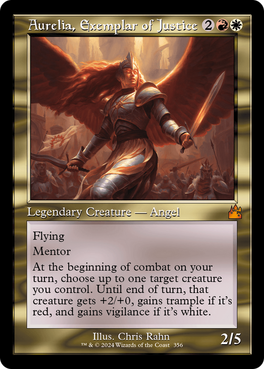 Aurelia, Exemplar of Justice (RVR-356) - [Ravnica Remastered] Foil