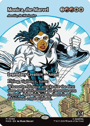 Monica, the Marvel - Aurelia, the Warleader (Borderless) (MAR-086) - [Marvel Universe Eternal-Legal]