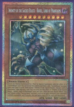Infinity of the Sacred Beasts - Raviel, Lord of Phantasms (Starlight Rare) (CORI-EN007) - Chaos Origins 1st Edition