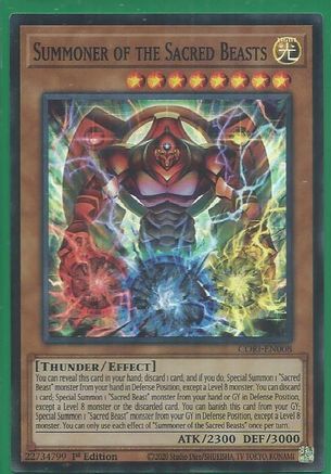 Summoner of the Sacred Beasts (CORI-EN008) - Chaos Origins 1st Edition