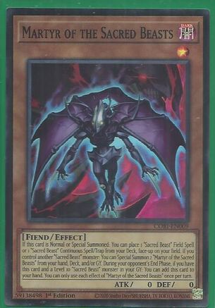 Martyr of the Sacred Beasts (CORI-EN009) - Chaos Origins 1st Edition