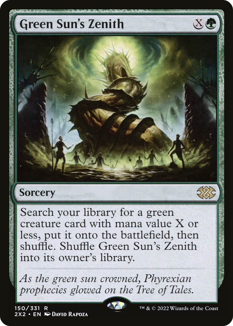 Green Sun's Zenith (2X2-150) - [Double Masters 2022] Foil