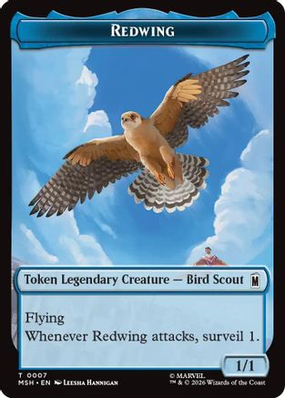 Redwing // Zabu Double-Sided Token (MSH-007/016) - [Marvel Super Heroes] Foil