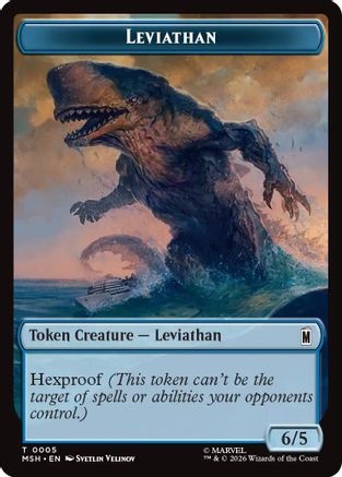 Leviathan // Food Double-Sided Token (MSH-005/019) - [Marvel Super Heroes] Foil
