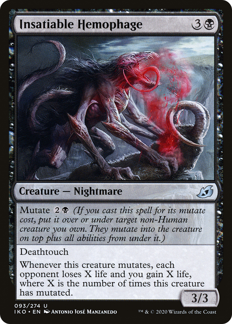 Insatiable Hemophage (IKO-093) - [Ikoria: Lair of Behemoths] Foil