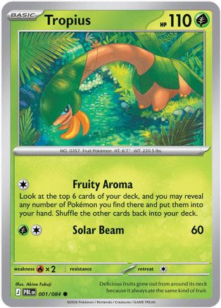 Tropius 1 - [ME05 Pitch Black] Reverse Holofoil