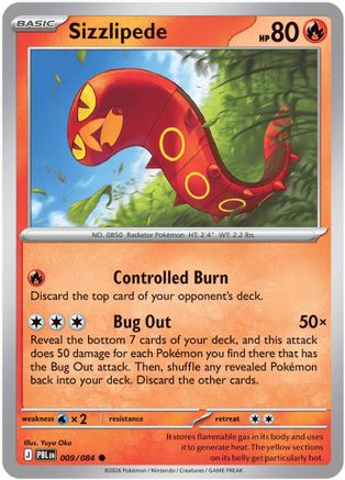 Sizzlipede (9/83) [ME05 Pitch Black] Reverse Holofoil
