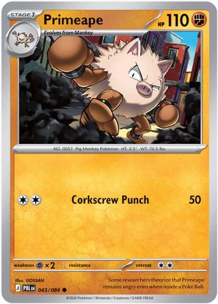 Primeape (43/83) [ME05 Pitch Black] Reverse Holofoil