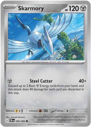 Skarmory (60/83) [ME05 Pitch Black] Reverse Holofoil