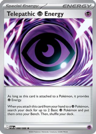Telepathic Psychic Energy (Non-Holo) (88/088) [Deck Exclusives]