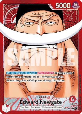 Edward.Newgate (001) (Alternate Art) (OP17-001) - The World's Strongest Warriors