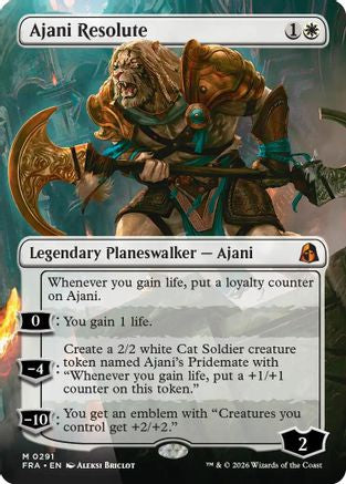 Ajani Resolute (Borderless) (FRA-291) - [Reality Fracture]