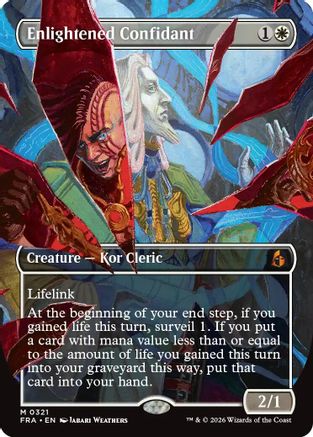 Enlightened Confidant (Borderless) (0321) (FRA-321) - [Reality Fracture]