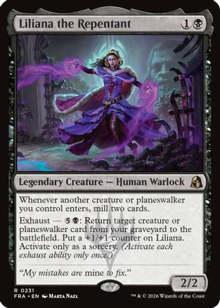 Liliana the Repentant (FRA-231) - [Reality Fracture] Foil