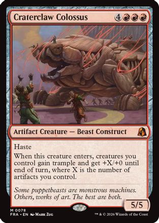 Craterclaw Colossus (FRA-078) - [Reality Fracture] Foil
