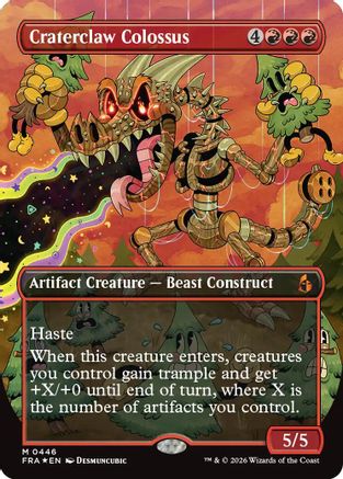 Craterclaw Colossus (Borderless) (0446) (FRA-446) - [Reality Fracture] Foil