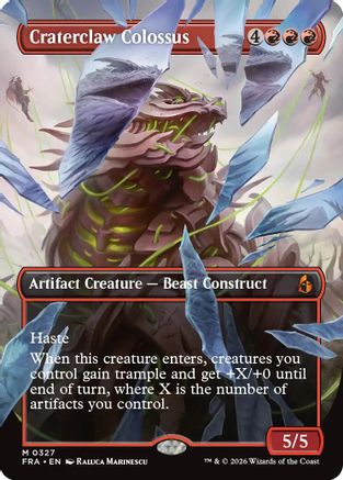 Craterclaw Colossus (Borderless) (0327) (FRA-327) - [Reality Fracture]