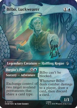 Bilbo, Luckwearer (Showcase) (Surge Foil) (HOB-254) - [The Hobbit] Foil