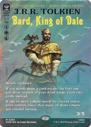Bard, King of Dale (Borderless) (Surge Foil) (HOB-280) - [The Hobbit] Foil