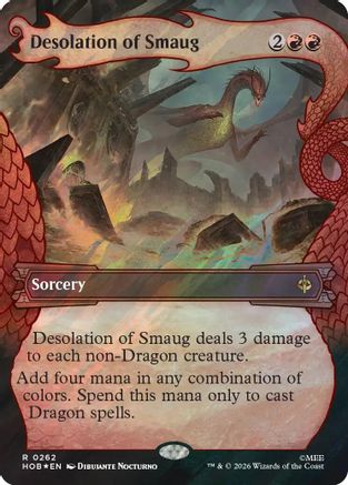 Desolation of Smaug (Showcase) (Surge Foil) (HOB-262) - [The Hobbit] Foil