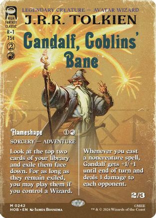 Gandalf, Goblins' Bane (Borderless) (HOB-242) - [The Hobbit]