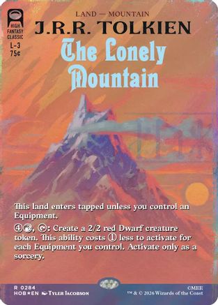 The Lonely Mountain (Borderless) (Surge Foil) (HOB-284) - [The Hobbit] Foil