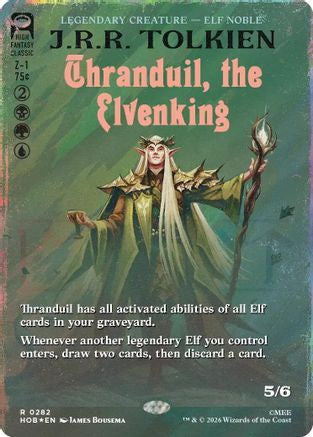 Thranduil, the Elvenking (Borderless) (Surge Foil) (HOB-282) - [The Hobbit] Foil