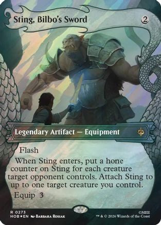 Sting, Bilbo's Sword (Showcase) (Surge Foil) (HOB-273) - [The Hobbit] Foil