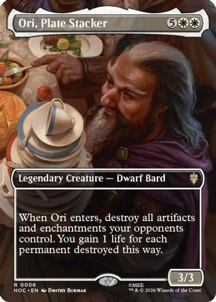 Ori, Plate Stacker (Borderless) (HOC-006) - [The Hobbit: Eternal-Legal] Foil