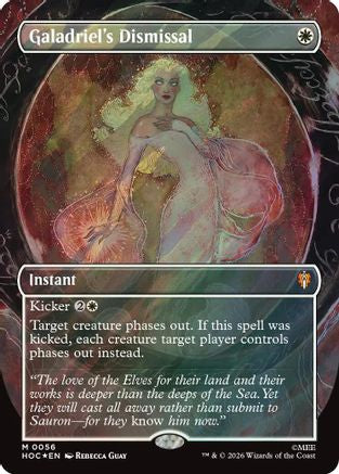 Galadriel's Dismissal (Borderless) (Surge Foil) (HOC-056) - [The Hobbit: Eternal-Legal] Foil