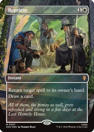 Reprieve (Borderless) (Surge Foil) (HOC-057) - [The Hobbit: Eternal-Legal] Foil