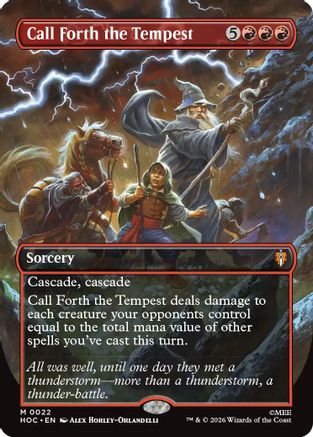 Call Forth the Tempest (Borderless) (HOC-022) - [The Hobbit: Eternal-Legal]