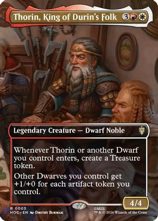 Thorin, King of Durin's Folk (Borderless) (HOC-003) - [The Hobbit: Eternal-Legal]