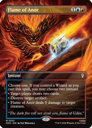 Flame of Anor (Borderless) (HOC-031) - [The Hobbit: Eternal-Legal] Foil