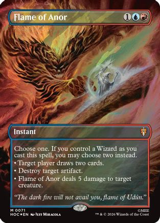 Flame of Anor (Borderless) (Surge Foil) (HOC-071) - [The Hobbit: Eternal-Legal] Foil