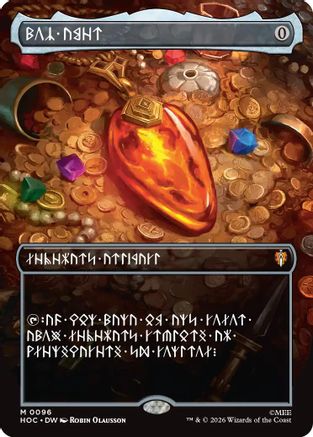 Mox Amber (Borderless) (Dwarvish) (HOC-096) - [The Hobbit: Eternal-Legal]