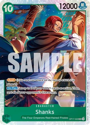 Shanks (022) (OP17-022) - The World's Strongest Warriors
