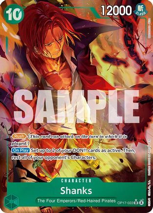 Shanks (022) (Alternate Art) (OP17-022) - The World's Strongest Warriors