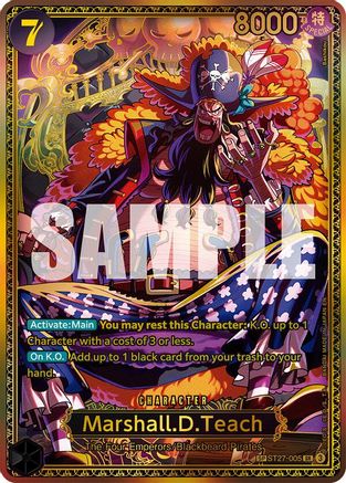 Marshall.D.Teach (SP) (ST27-005) - The World's Strongest Warriors